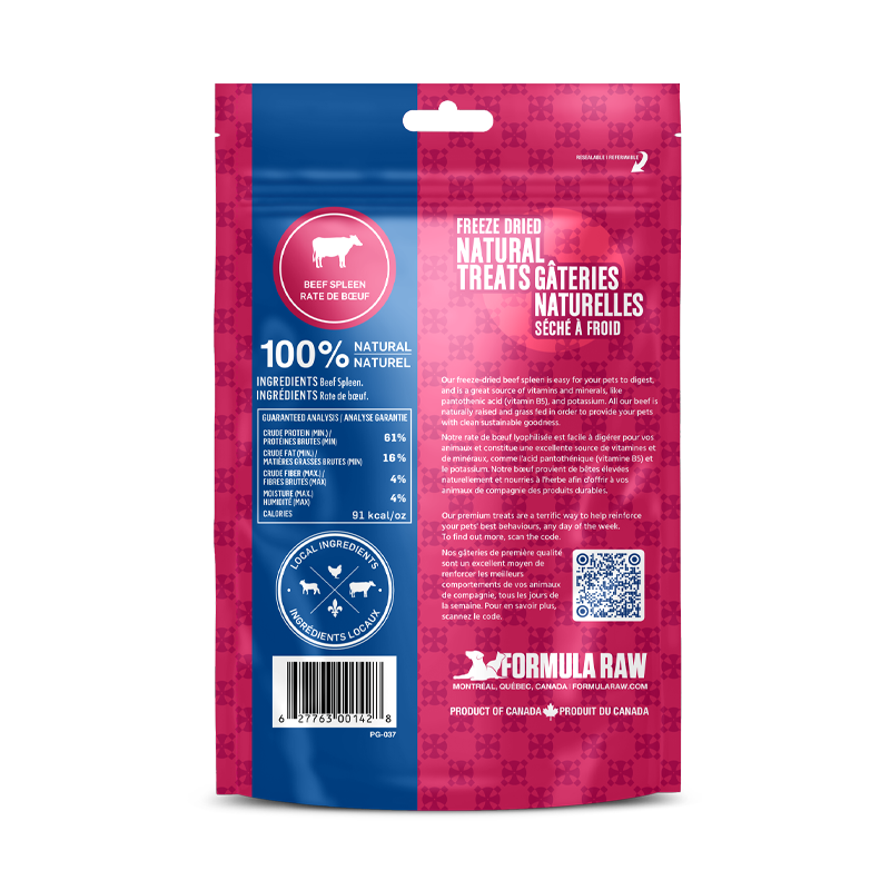 Freeze Dried Beef Spleen Treats