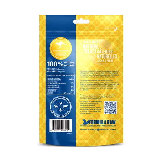 Freeze Dried Kangaroo Strips Treats