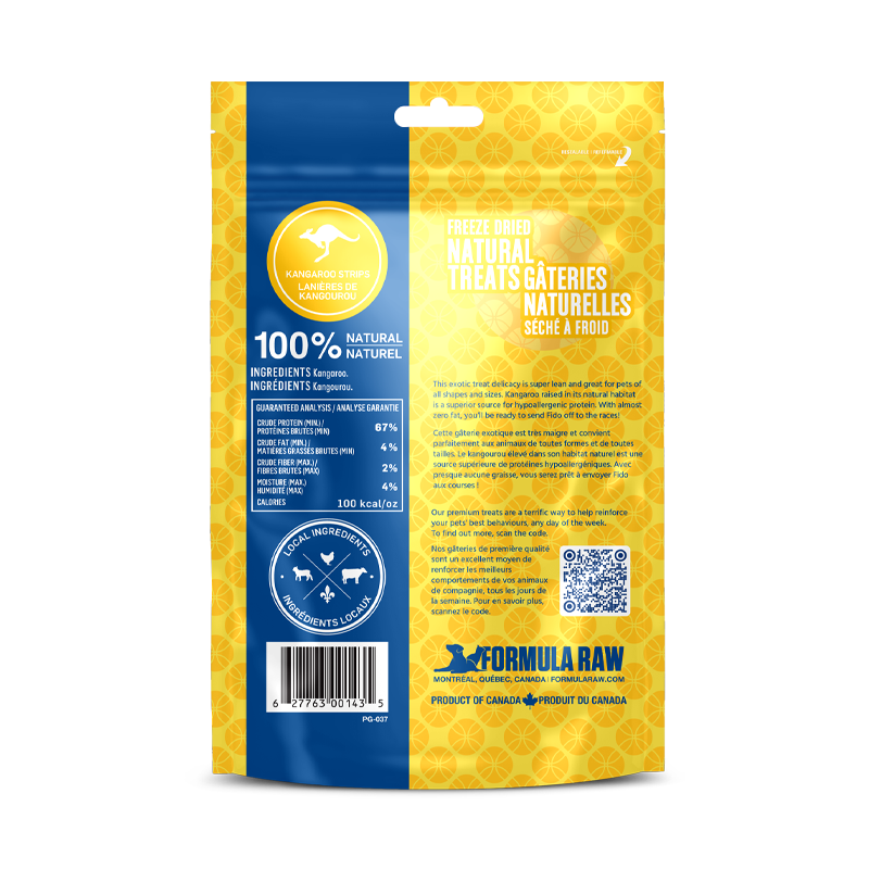 Freeze Dried Kangaroo Strips Treats